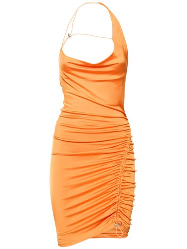 Draped Viscose Jersey Mini Halter Dress - ET OCHS - Modalova