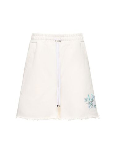 Floral Logo Print Jersey Shorts - AMIRI - Modalova