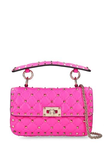 Rockstud Spike Nappa Top Handle Bag - VALENTINO GARAVANI - Modalova