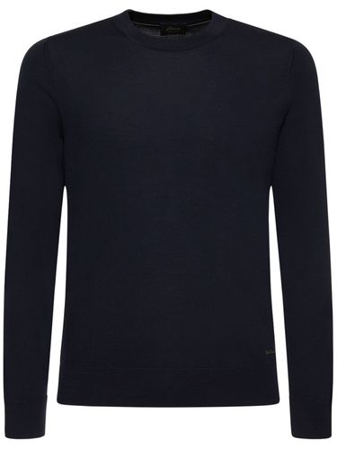 Fine Wool Crewneck Sweater - BRIONI - Modalova