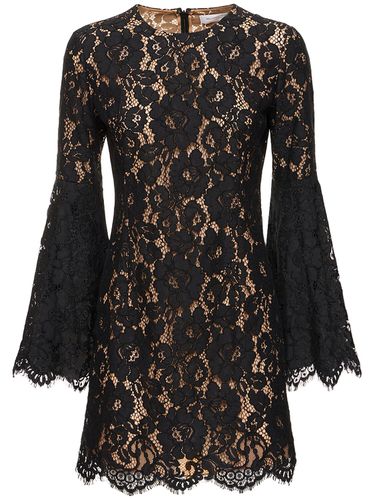 Floral Lace Cotton Blend Mini Dress - MICHAEL KORS COLLECTION - Modalova