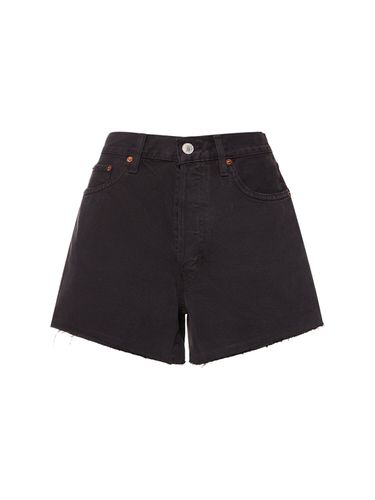 Shorts Vita Bassa 90s In Denim Di Cotone - RE/DONE - Modalova