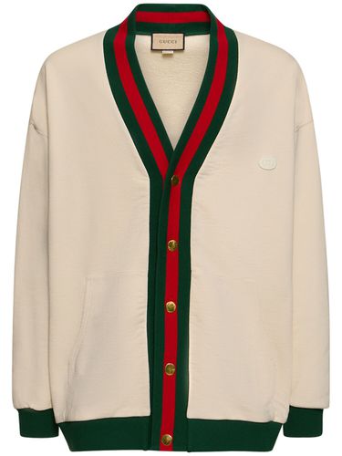 Cárdigan De Punto De Algodón - GUCCI - Modalova