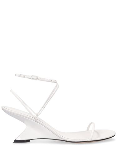 Mm Halter Leather Wedges - STUDIO AMELIA - Modalova