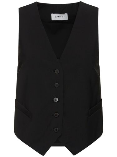 Tailored Wool Blend Waistcoat - MATTEAU - Modalova