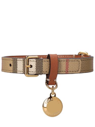 Check Printed Dog Collar - BURBERRY - Modalova