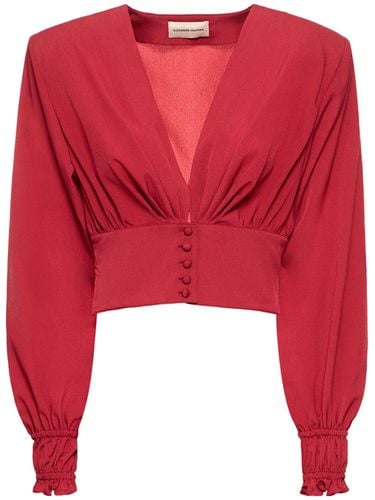 Crop-top Aus Krepp - ALEXANDRE VAUTHIER - Modalova