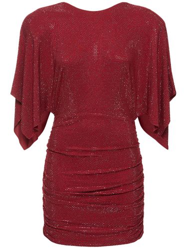 Glittered Draped Jersey Mini Dress - ALEXANDRE VAUTHIER - Modalova