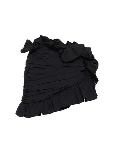 Ruffled Nylon Mini Skirt - AREA - Modalova