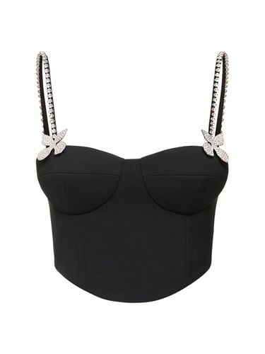 Bustier-top Aus Wolle Mit Schmetterlingsverzierung - AREA - Modalova