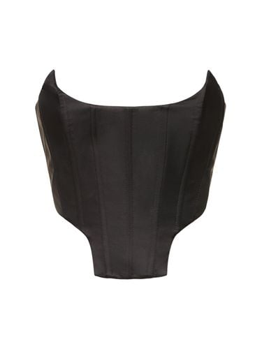 Bustier-top Aus Stretch-satin - GIUSEPPE DI MORABITO - Modalova