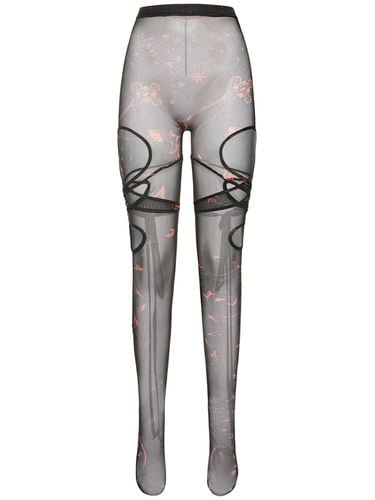 Printed Mesh Tabi Stockings - OTTOLINGER - Modalova