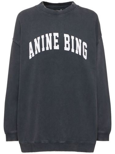 Sudadera De Algodón Con Logo - ANINE BING - Modalova