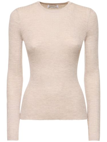 Maglia Margaret In Cashmere E Seta A Costine - GABRIELA HEARST - Modalova