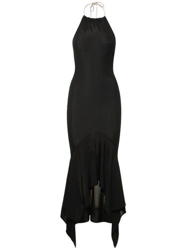 Viscose Jersey Long Halter Dress - ALEXANDRE VAUTHIER - Modalova