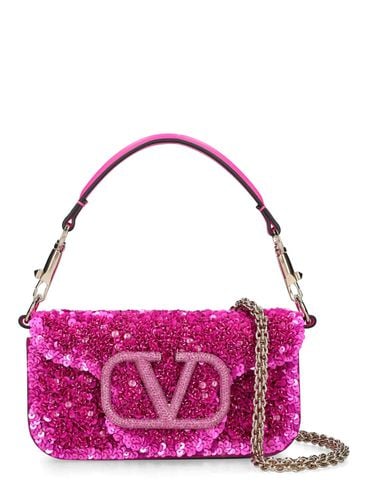 Bolso Pequeño Locò De Seda Con Lentejuelas - VALENTINO GARAVANI - Modalova