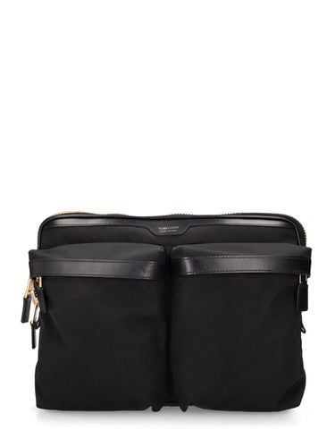 Bolso Messenger De Techno Y Piel - TOM FORD - Modalova