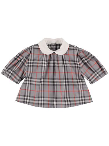 Camisa De Popelina De Algodón Estampada - BURBERRY - Modalova