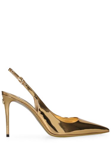 Mm Hohe Pumps Aus Leder „lollo“ - DOLCE & GABBANA - Modalova