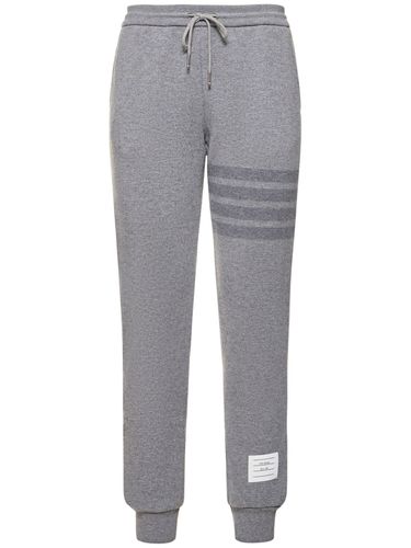 Intarsia Stripe Wool Jersey Joggers - THOM BROWNE - Modalova