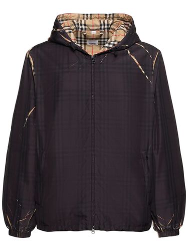 Anorak Con Capucha Y Estampado - BURBERRY - Modalova