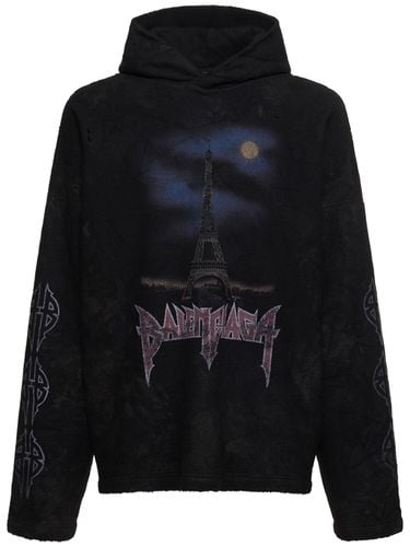 Printed Tech Hoodie - BALENCIAGA - Modalova