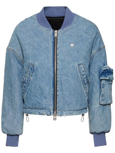 Chaqueta Bomber De Denim De Algodón - AMIRI - Modalova