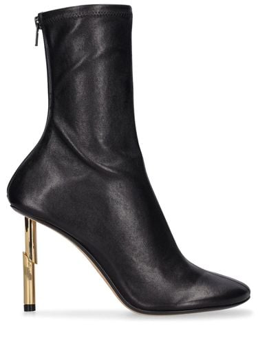 Mm Sequence Stretch Leather Boots - LANVIN - Modalova