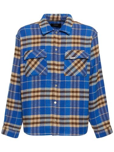 Camicia In Flanella Check Con Logo - REPRESENT - Modalova