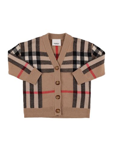 Cardigan Aus Wollmischstrick - BURBERRY - Modalova