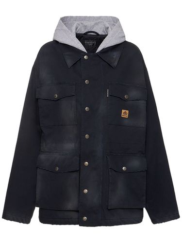 Oversized Cotton Blend Workwear Parka - BALENCIAGA - Modalova