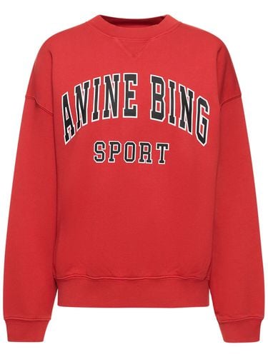 Sudadera De Algodón Con Logo - ANINE BING - Modalova