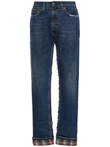 Distressed Cotton Denim Jeans - MAISON MARGIELA - Modalova