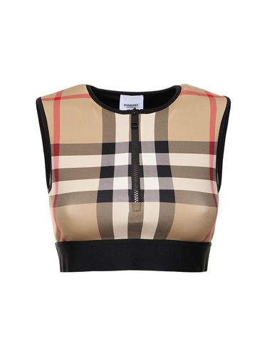 Crop Top Zadie Check - BURBERRY - Modalova