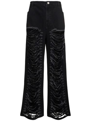 Destroyed Cotton Denim Jeans - DION LEE - Modalova