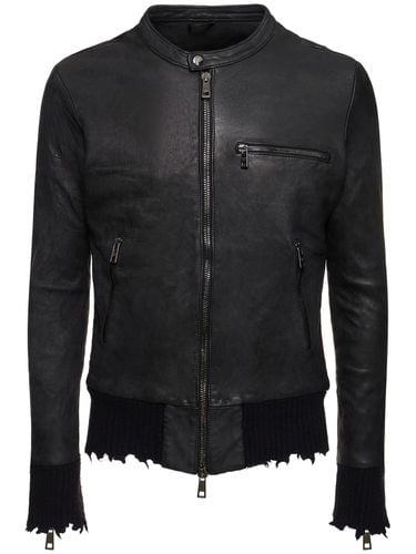 Chaqueta Bomber De Piel - GIORGIO BRATO - Modalova