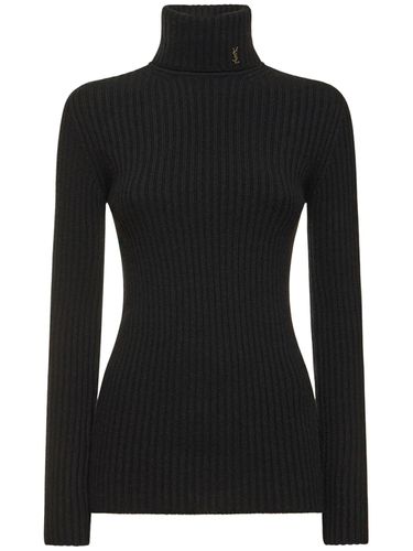 Maglia Maille In Lana E Cashmere - SAINT LAURENT - Modalova