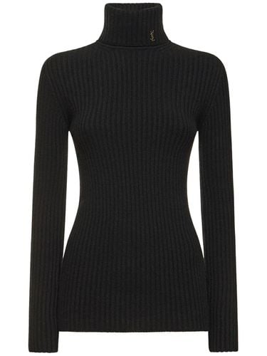 Strickpullover Aus Wolle Und Kaschmir - SAINT LAURENT - Modalova