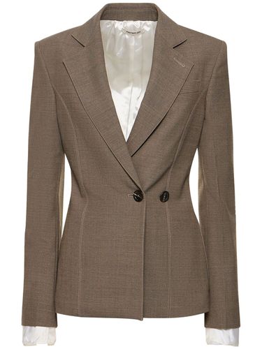 Blazer De Lana Con Botones Laterales - PETER DO - Modalova