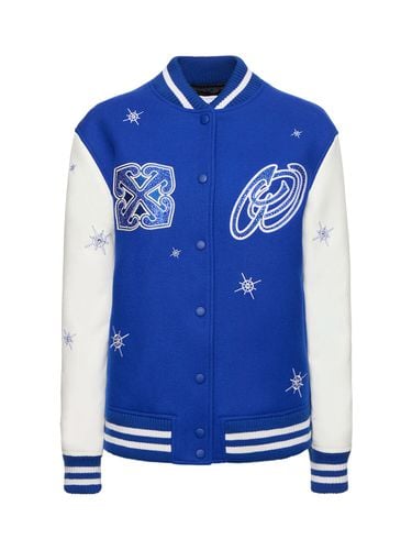 Collegejacke Aus Wollmischung „bling Stars“ - OFF-WHITE - Modalova