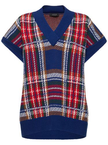 Gilette Check Wool Short-sleeve Sweater - MADE IN TOMBOY - Modalova