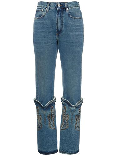 Straight Denim High Rise Cowboy Jeans - Y/PROJECT - Modalova