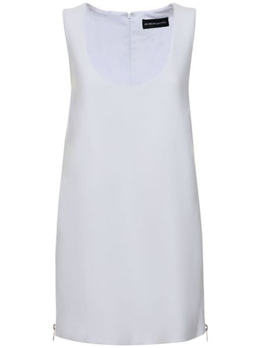 Wool Crepe Sleeveless Mini Dress - BRANDON MAXWELL - Modalova