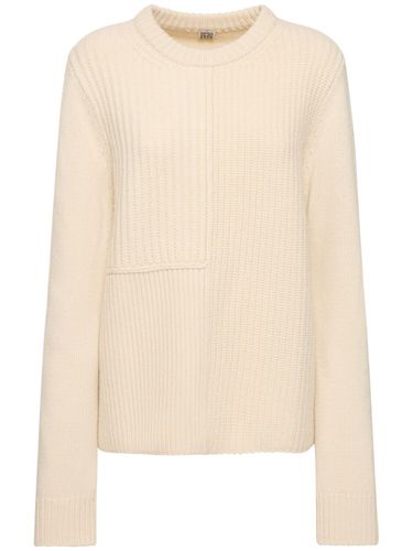 Multi-rib Wool Knit Sweater - TOTEME - Modalova