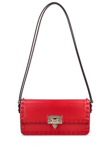 Bolso De Hombro Rockstud De Piel - VALENTINO GARAVANI - Modalova