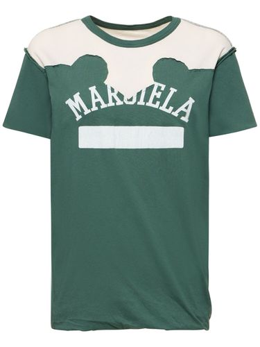 Printed Logo Jersey T-shirt - MAISON MARGIELA - Modalova