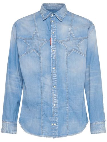 Twin Stars Denim Shirt - DSQUARED2 - Modalova