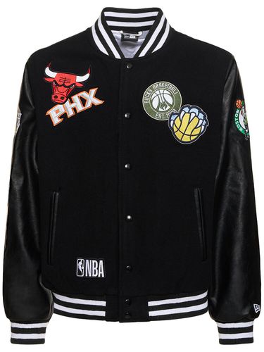 Nba Nba All Over Badge Varsity Jacket - NEW ERA - Modalova