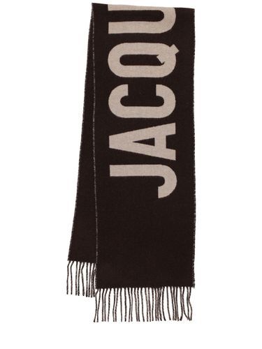 L'echarpe Logo Wool Scarf - JACQUEMUS - Modalova