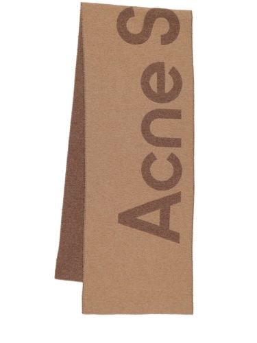 Acne Logo Wool Scarf - ACNE STUDIOS - Modalova